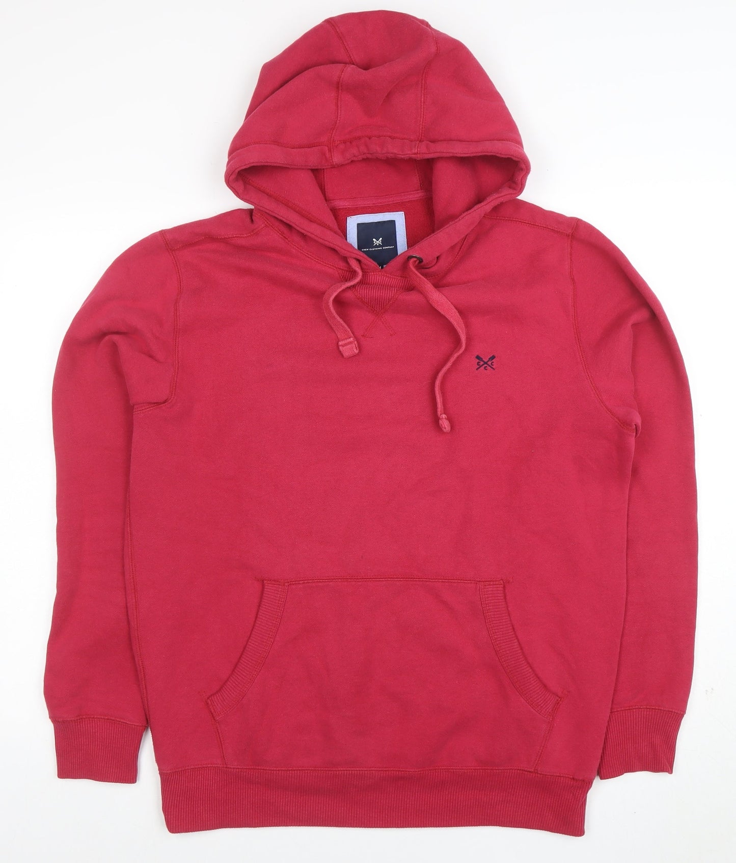 Womens UK Size M Crew Clothing Company Red Pullover Hoodie