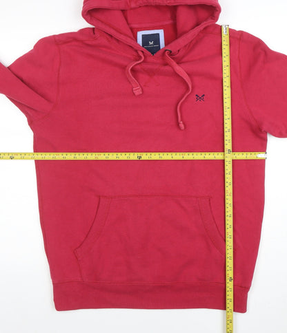 Womens UK Size M Crew Clothing Company Red Pullover Hoodie