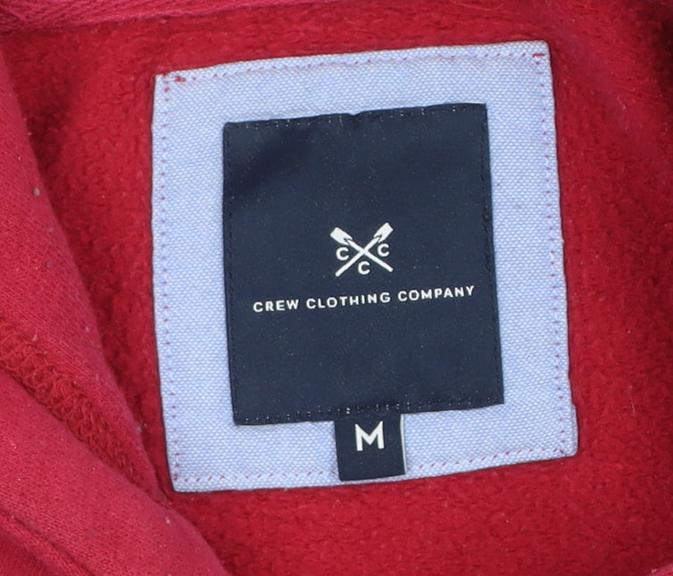 Womens UK Size M Crew Clothing Company Red Pullover Hoodie