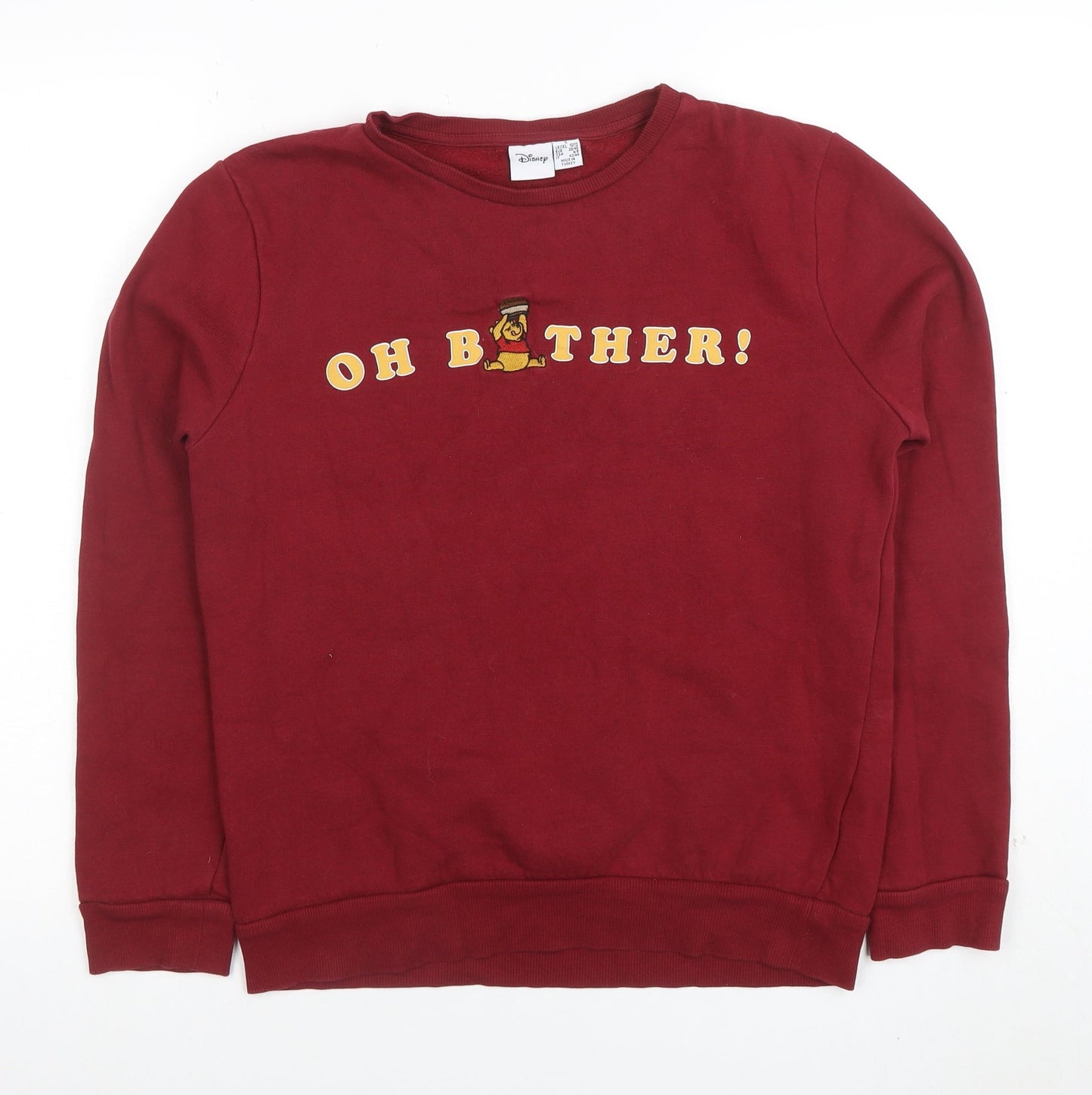 Womens UK Size S Disney Red Pullover Sweatshirt