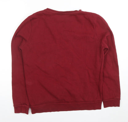 Womens UK Size S Disney Red Pullover Sweatshirt