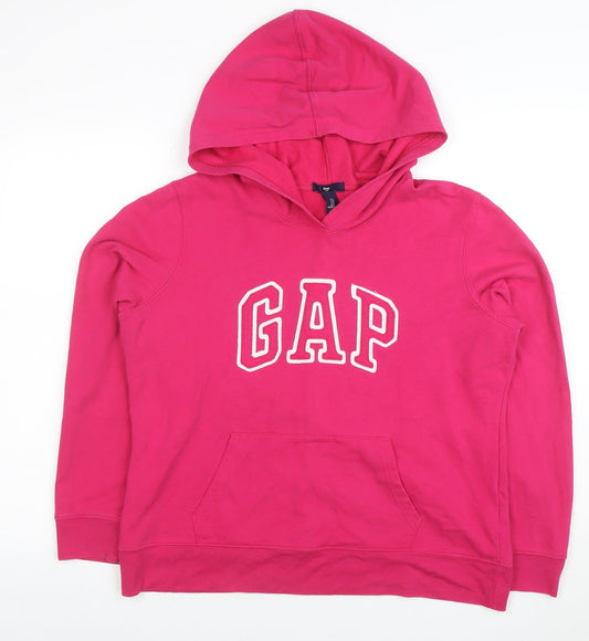 Womens UK Size L Gap Pink Pullover Hoodie