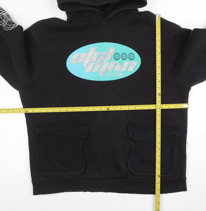 Mens UK Size L BoohooMAN Black Pullover Hoodie