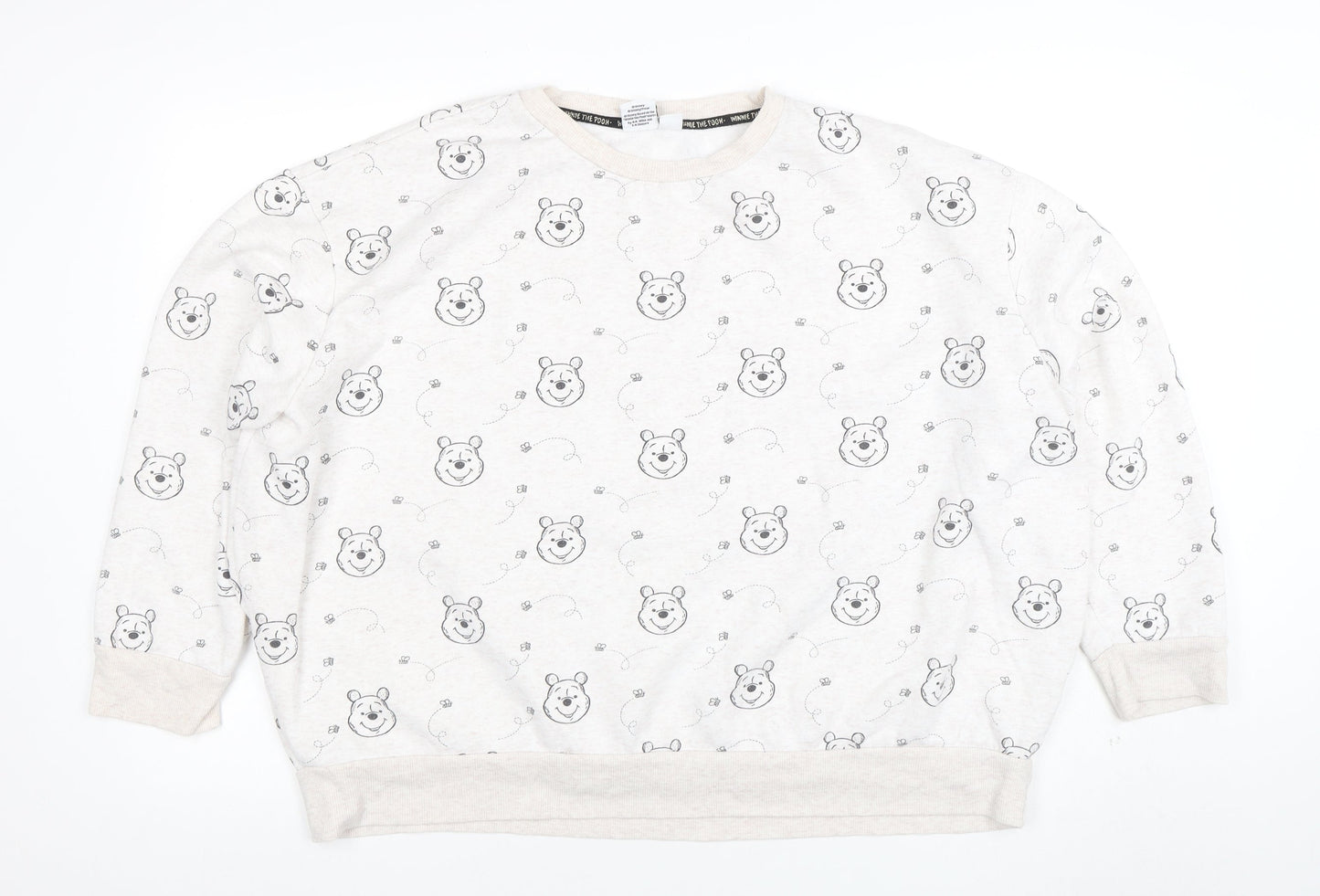 Womens UK Size 2XL Disney Beige Pullover Sweatshirt