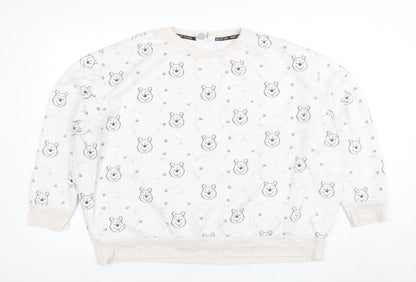 Womens UK Size 2XL Disney Beige Pullover Sweatshirt