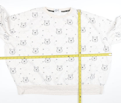 Womens UK Size 2XL Disney Beige Pullover Sweatshirt
