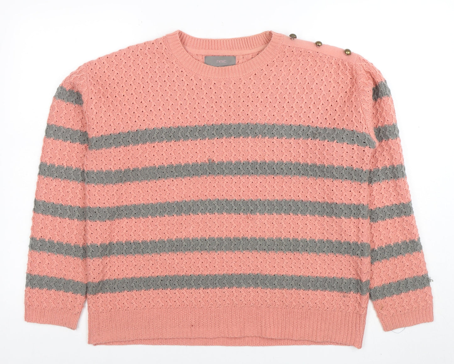Womens UK Size 14 NEXT Pink Pullover Jumper