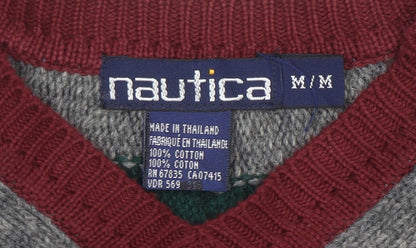 Mens UK Size M Nautica Red Pullover Jumper