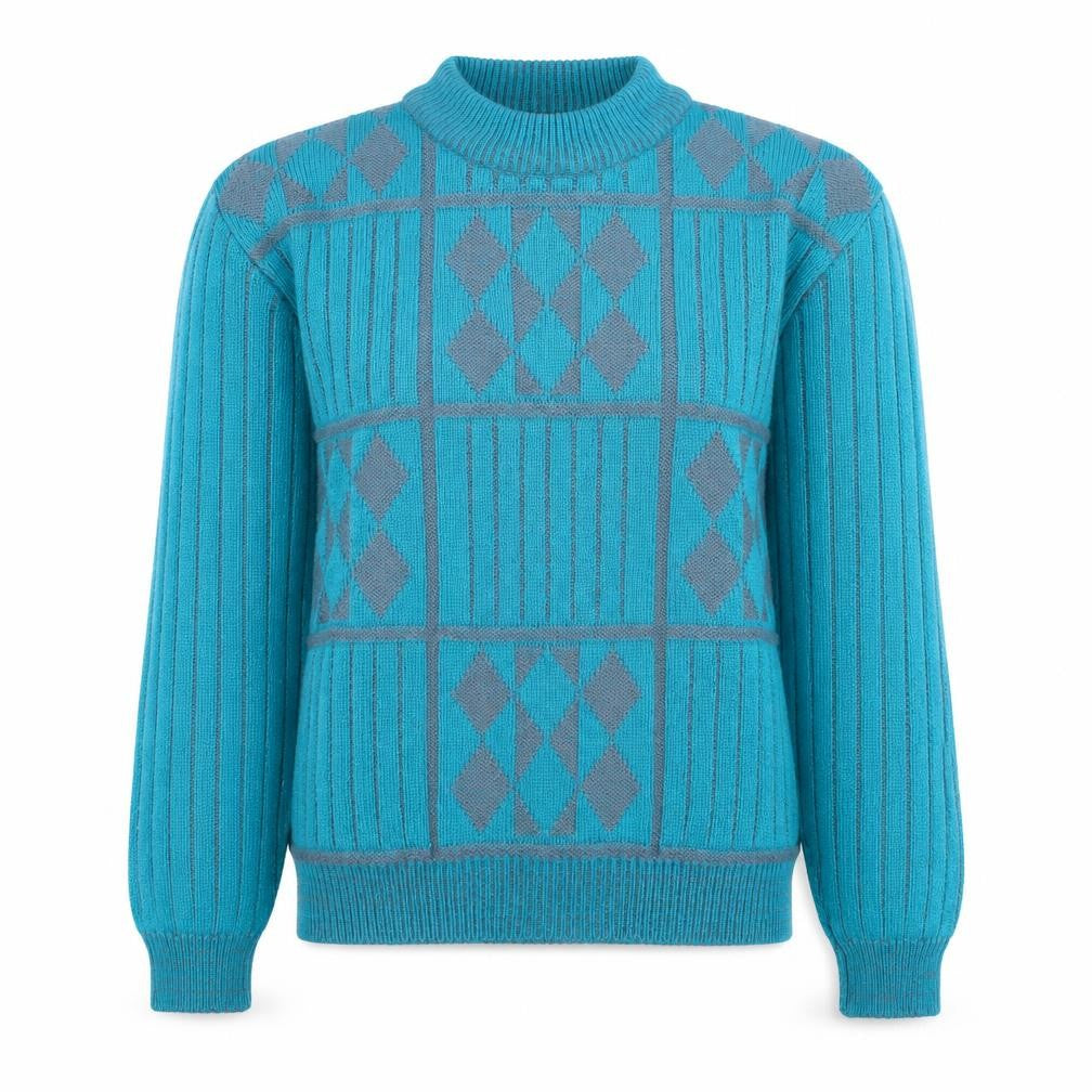 Womens UK Size L High Sierra Blue Pullover Jumper