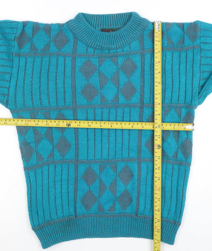 Womens UK Size L High Sierra Blue Pullover Jumper