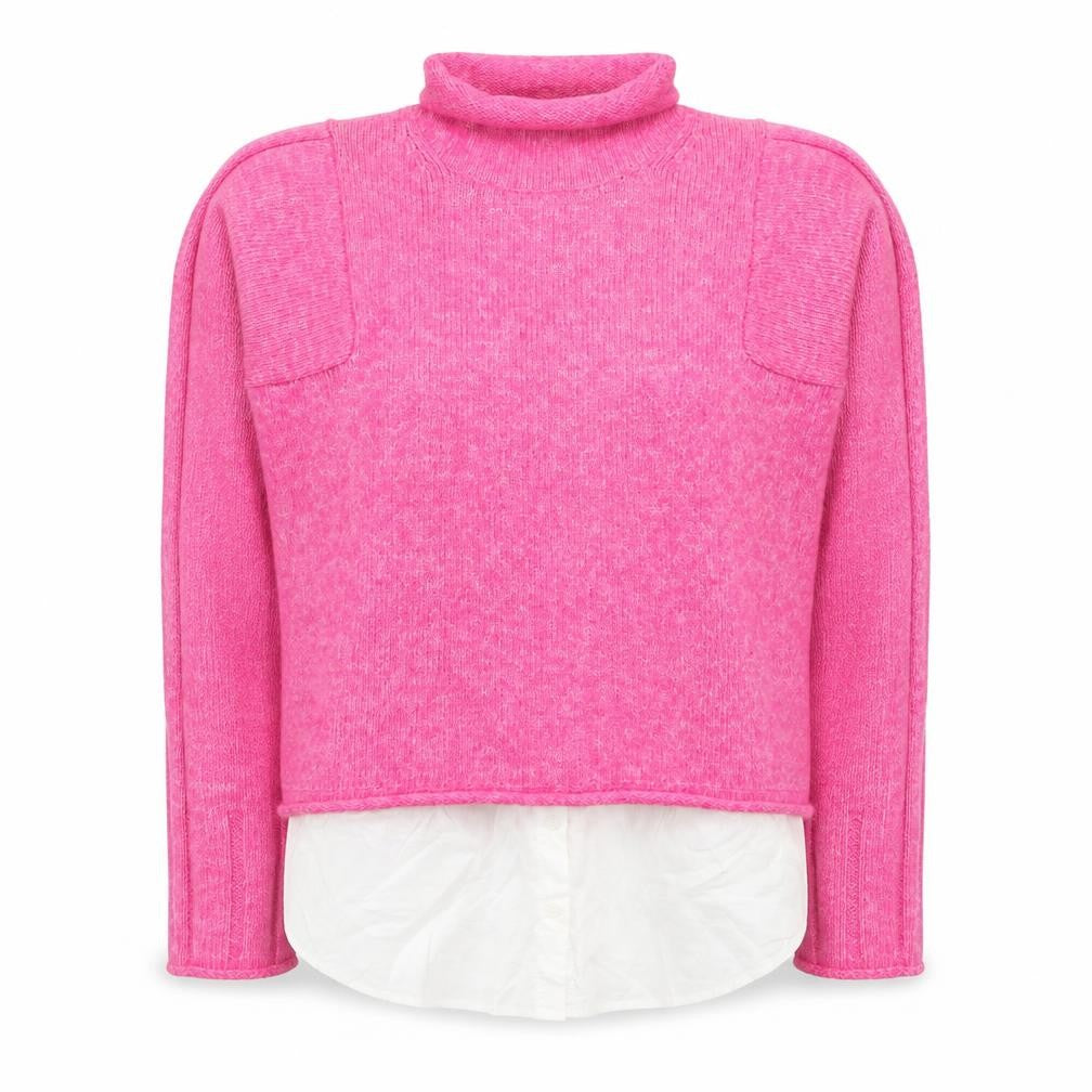 NEXT Women’s Pink Roll Neck Knit Jumper L Long Sleeve Casual