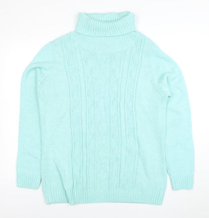Womens UK Size L Isle Blue Pullover Jumper