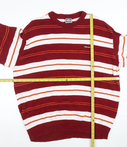 Mens UK Size M F426 Red Pullover Jumper