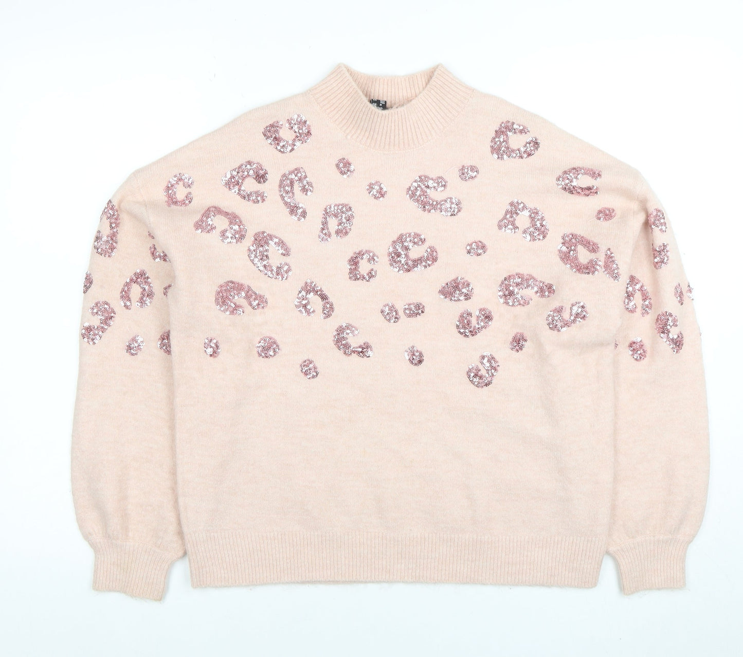 Womens UK Size S New Look Pink Pullover Jumper