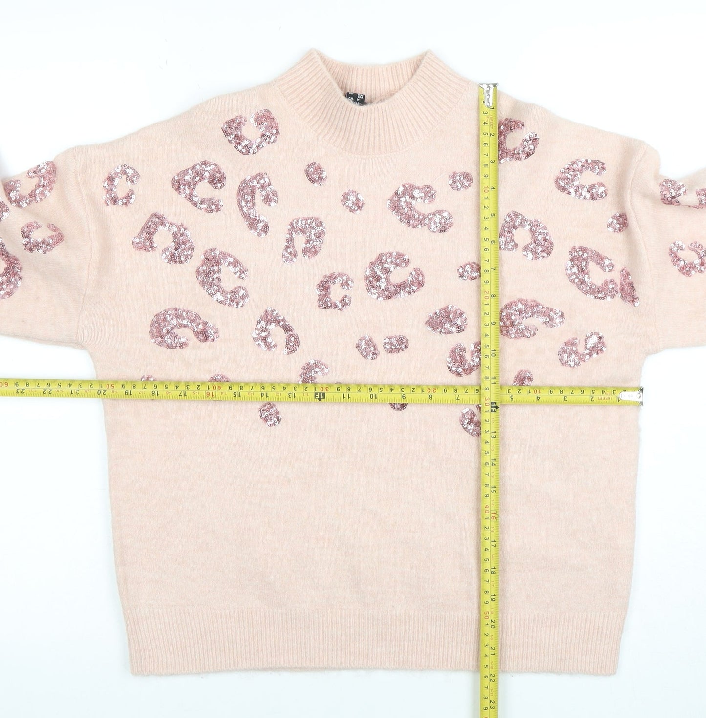 Womens UK Size S New Look Pink Pullover Jumper