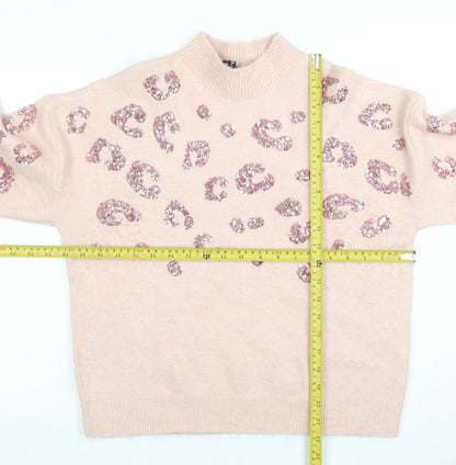 Womens UK Size S New Look Pink Pullover Jumper