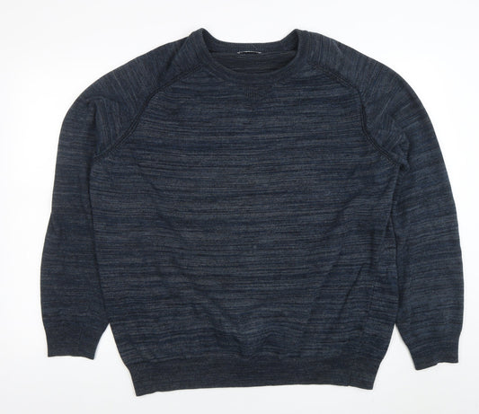Mens UK Size XL Easy Blue Pullover Jumper