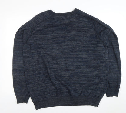 Mens UK Size XL Easy Blue Pullover Jumper