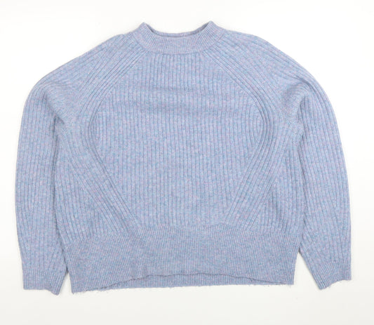 Womens UK Size L Marks and Spencer Blue Pullover Jumper