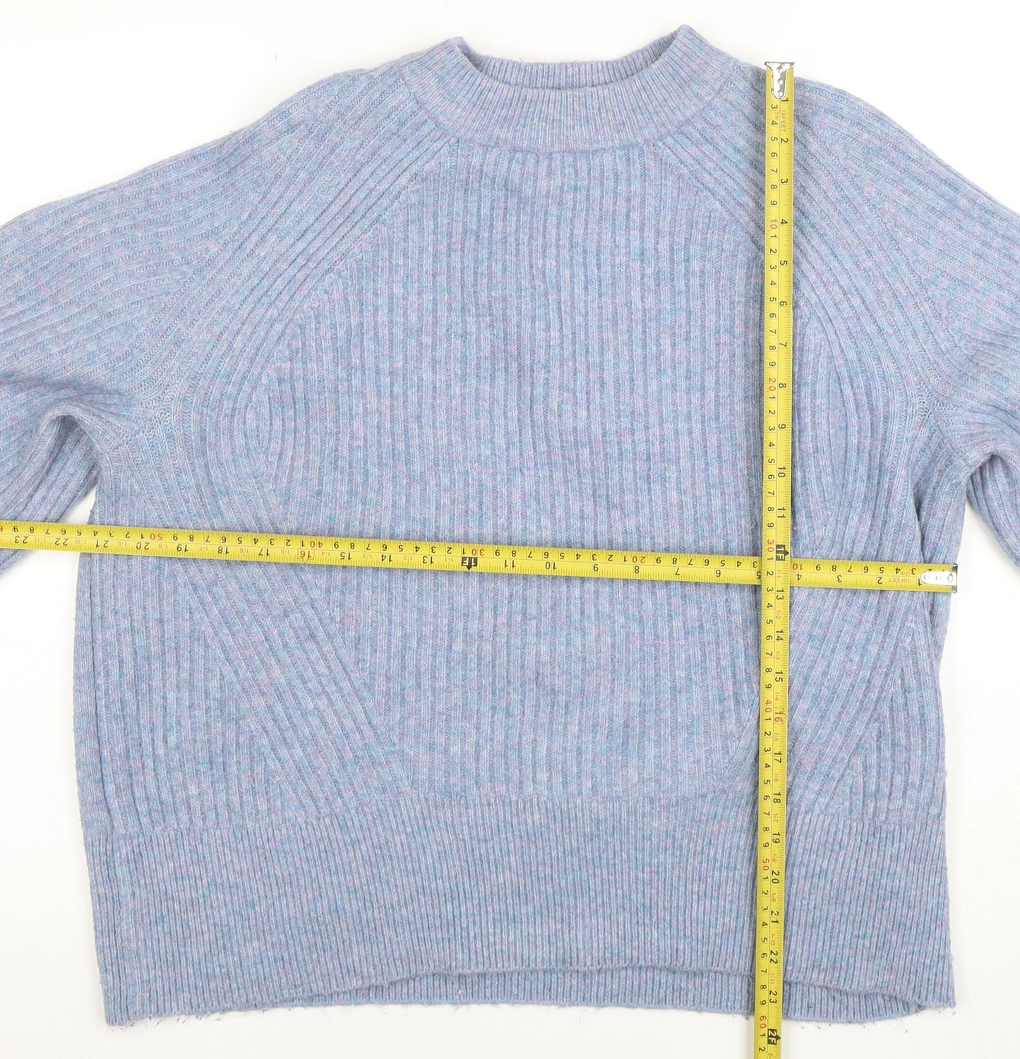 Womens UK Size L Marks and Spencer Blue Pullover Jumper