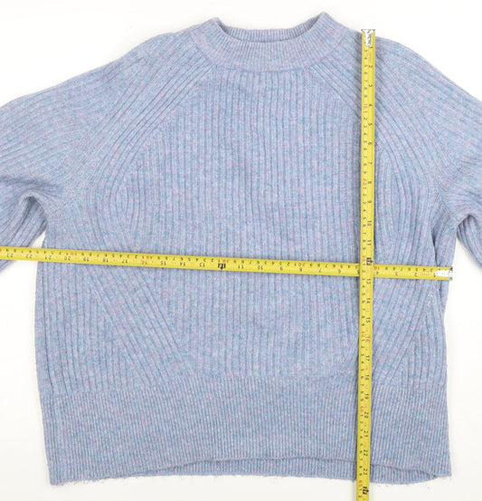 Womens UK Size L Marks and Spencer Blue Pullover Jumper