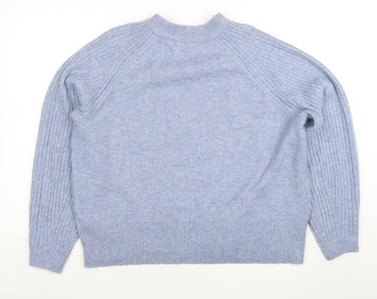 Womens UK Size L Marks and Spencer Blue Pullover Jumper