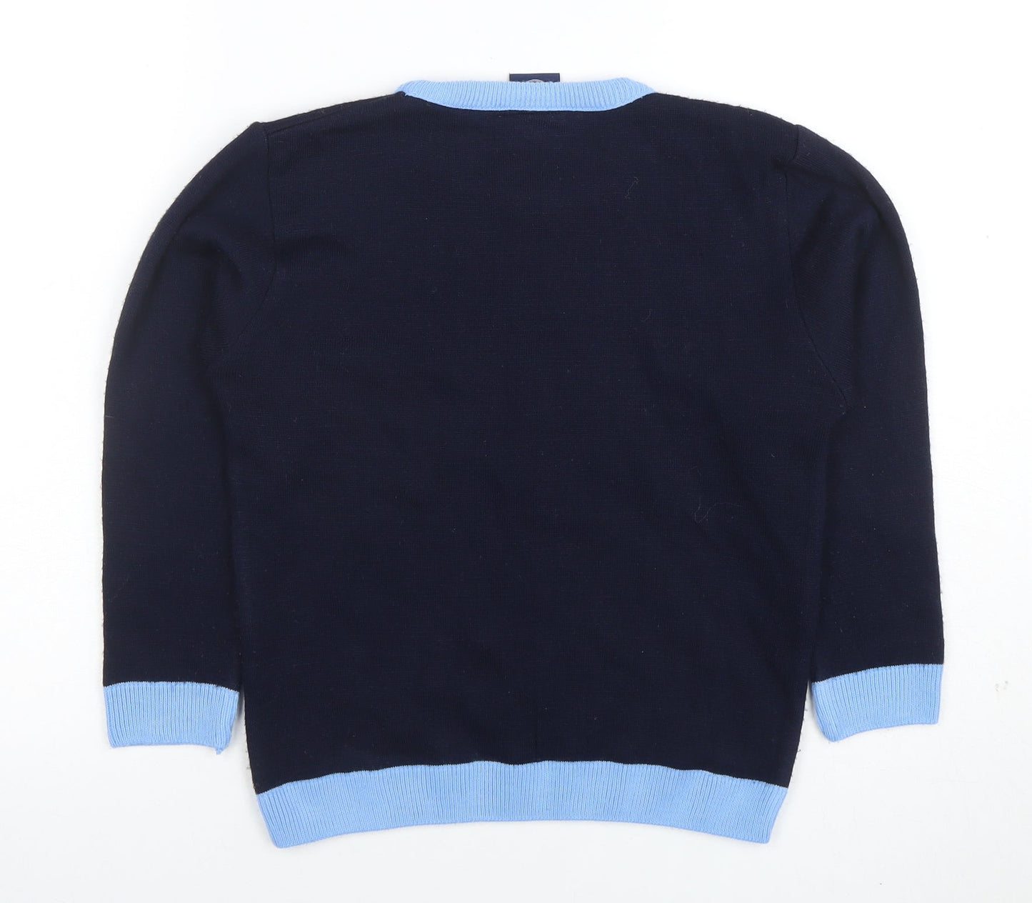 Boys UK Size 11-12 Years Manchester City Blue Pullover Jumper