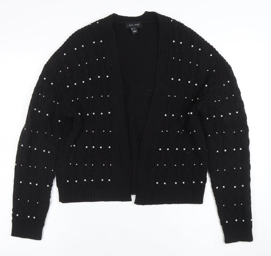 Womens UK Size S New Look Black Cardigan Jumper