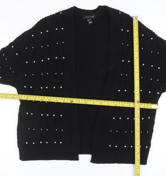 Womens UK Size S New Look Black Cardigan Jumper