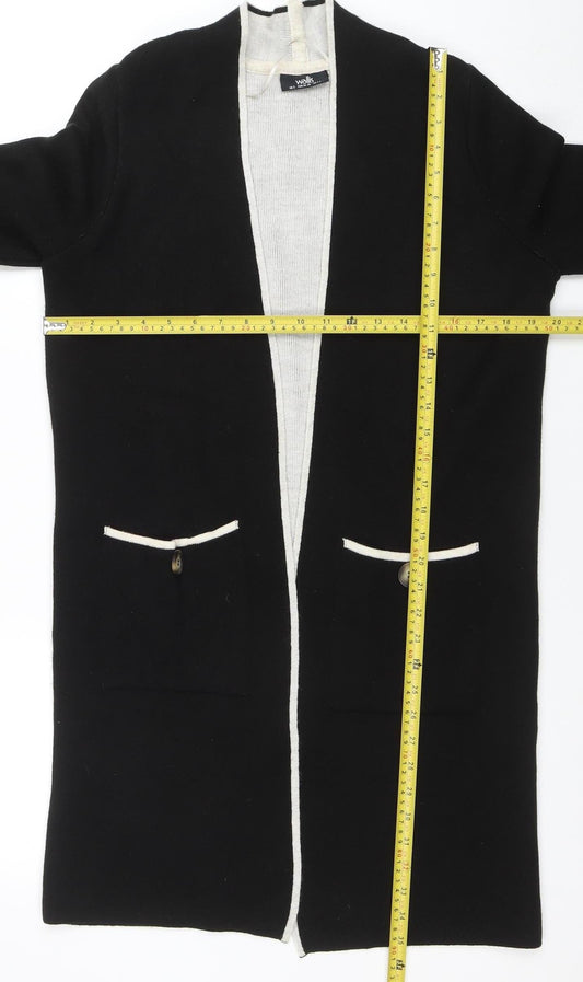 Womens UK Size S Wallis Black Cardigan Jumper