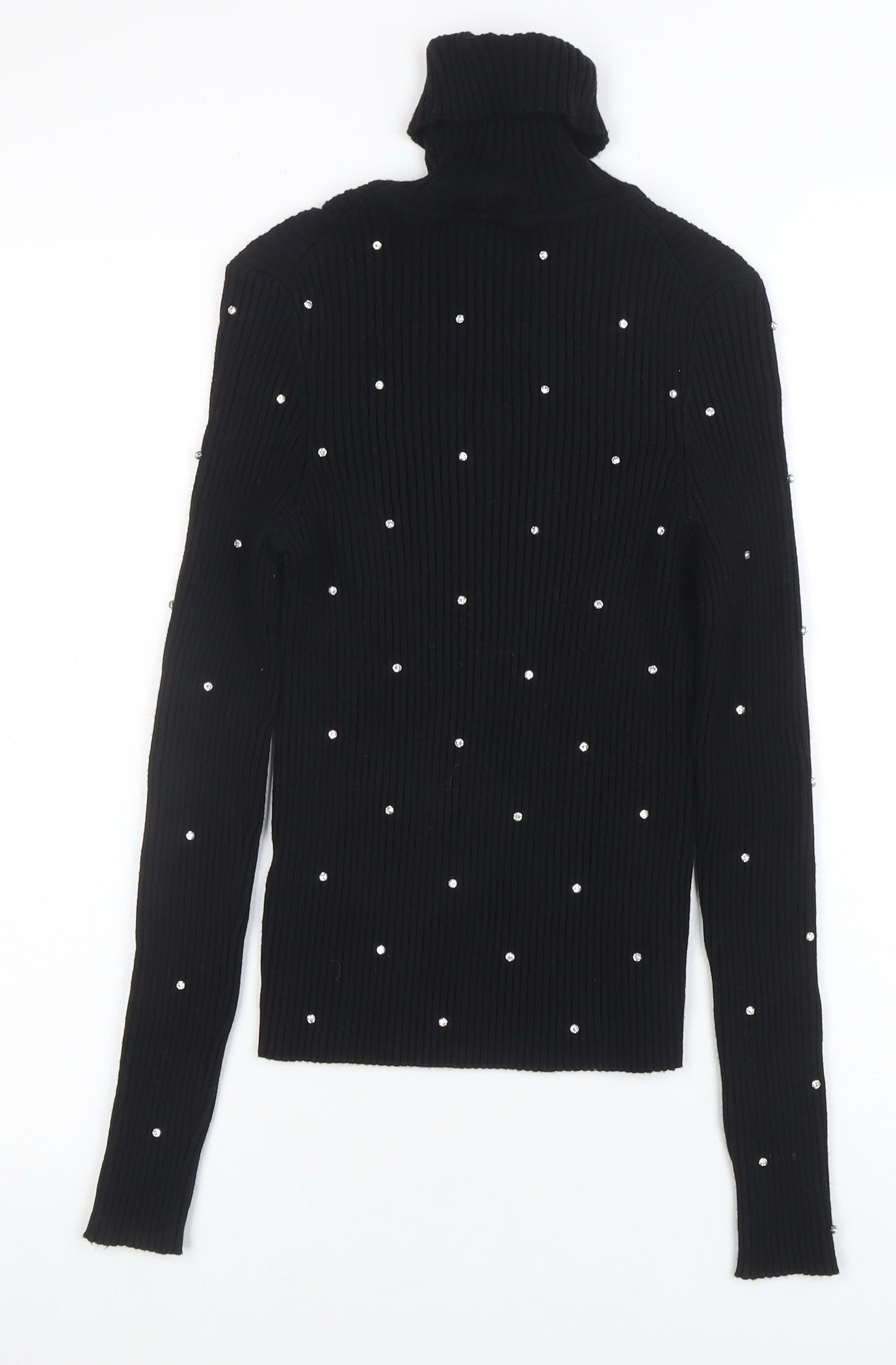 Womens UK Size M Zara Black Pullover Jumper