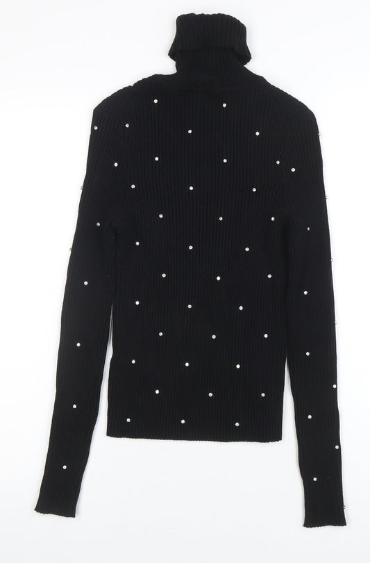 Womens UK Size M Zara Black Pullover Jumper