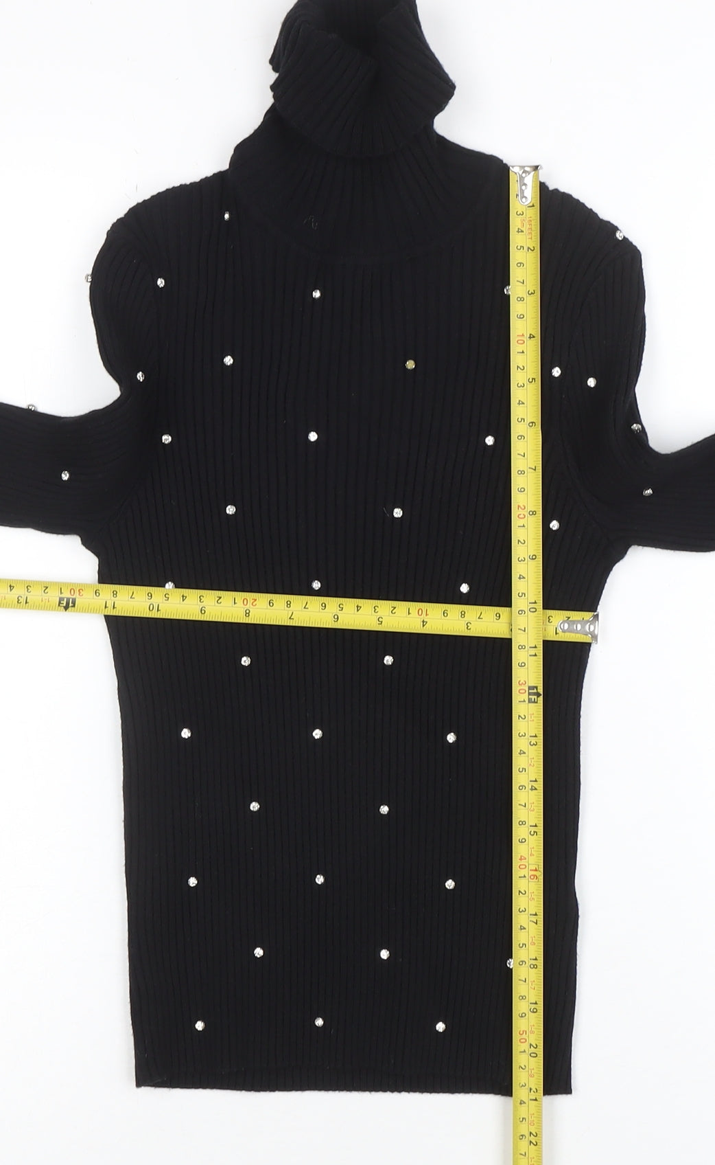 Womens UK Size M Zara Black Pullover Jumper