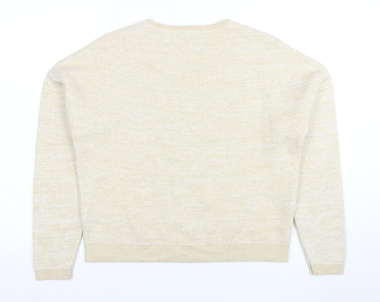 Womens UK Size 10 Limited Edition Beige Pullover Jumper