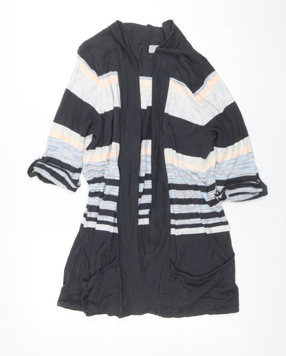 Wallis Women's Multicoloured L Striped Open Front Cardigan