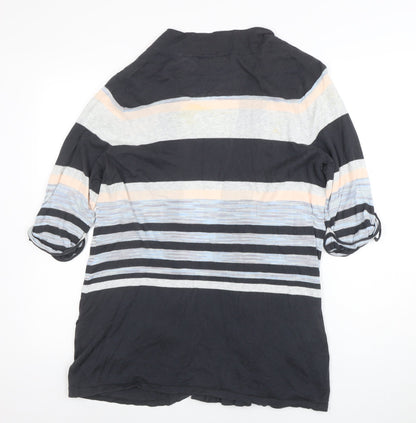 Wallis Women's Multicoloured L Striped Open Front Cardigan