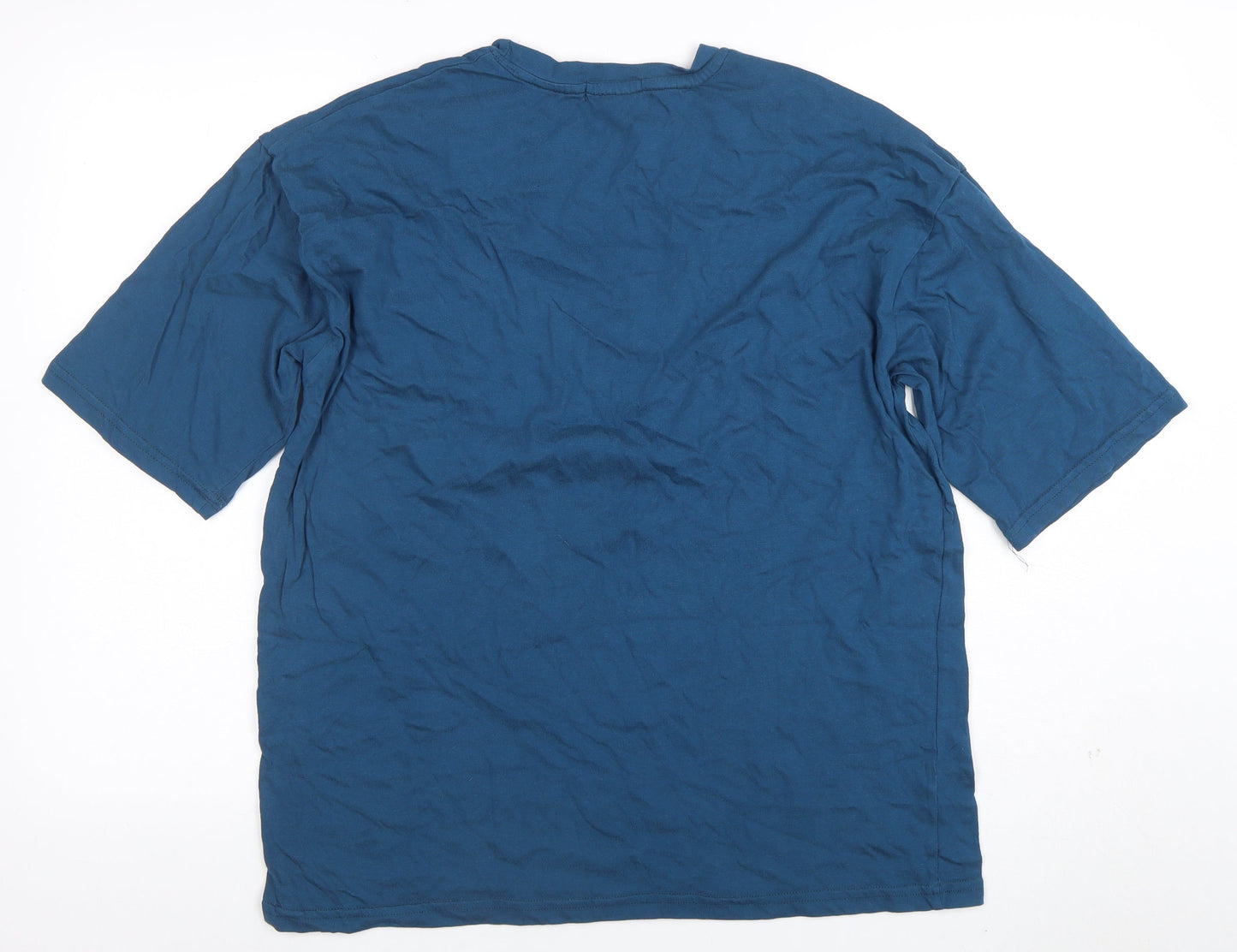 Mens UK Size L Alundance Basics Blue  T-Shirt