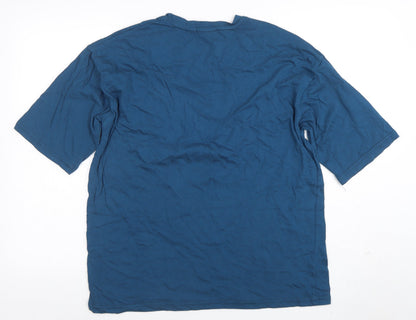 Mens UK Size L Alundance Basics Blue  T-Shirt
