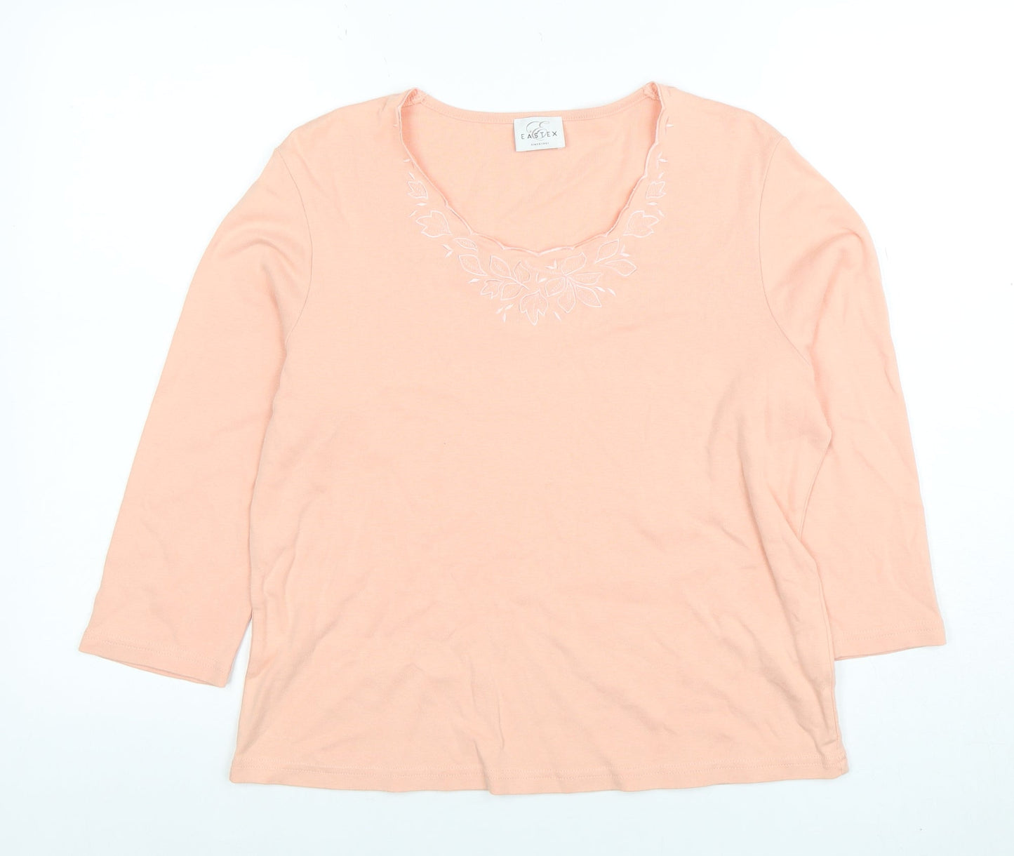 Womens UK Size L Eastex Pink Basic T-Shirt