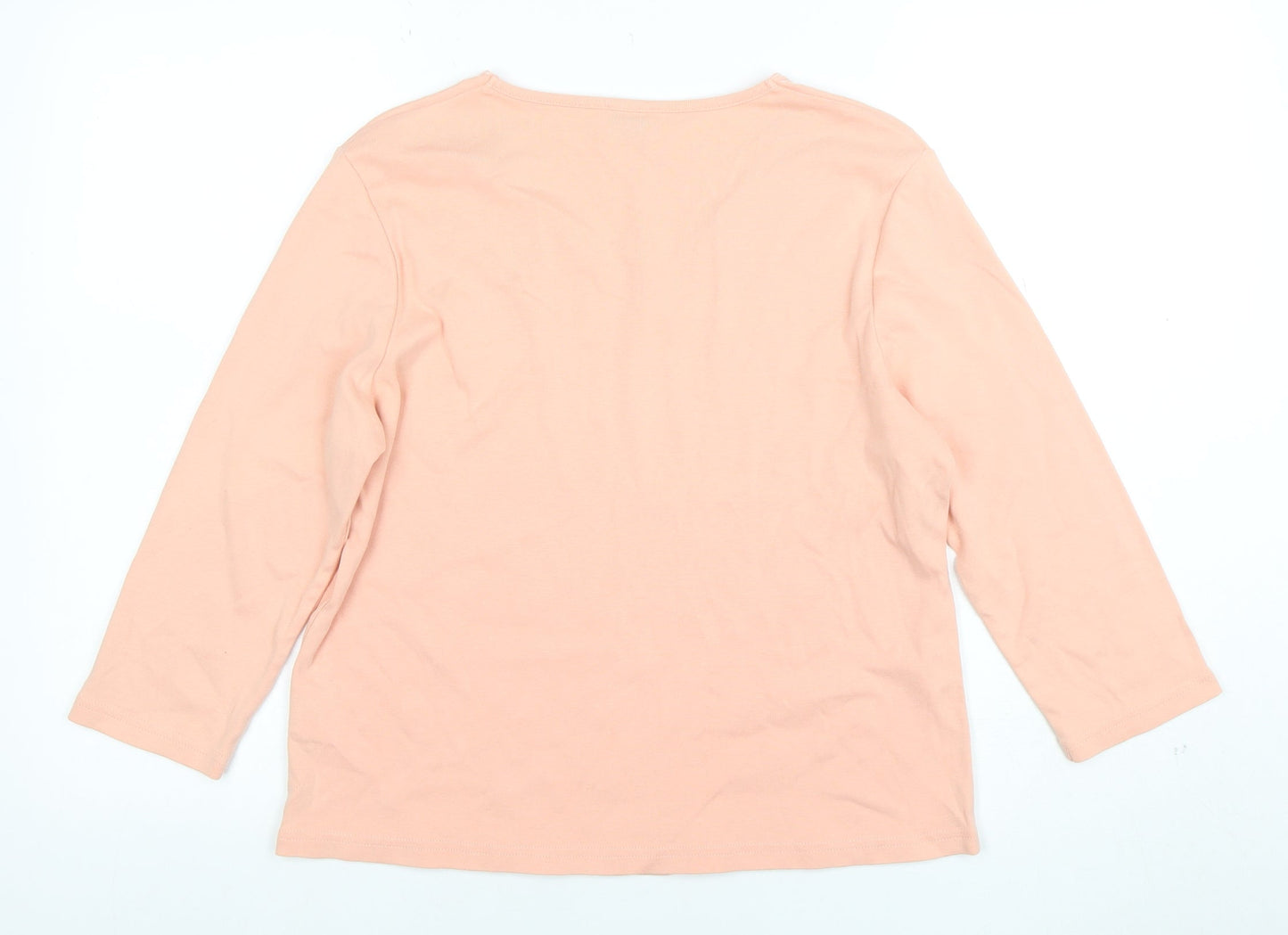 Womens UK Size L Eastex Pink Basic T-Shirt
