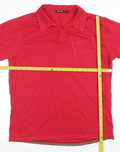 Rohan Men's Red Low Tide Polo Shirt Size M Cotton Blend