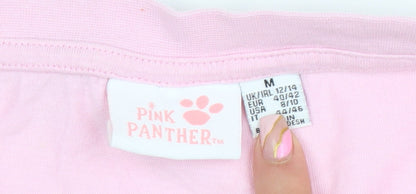 Womens UK Size M Pink Panther Pink Basic T-Shirt