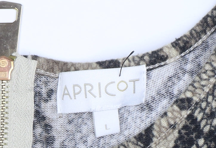 Womens UK Size L Apricot Brown Basic Blouse