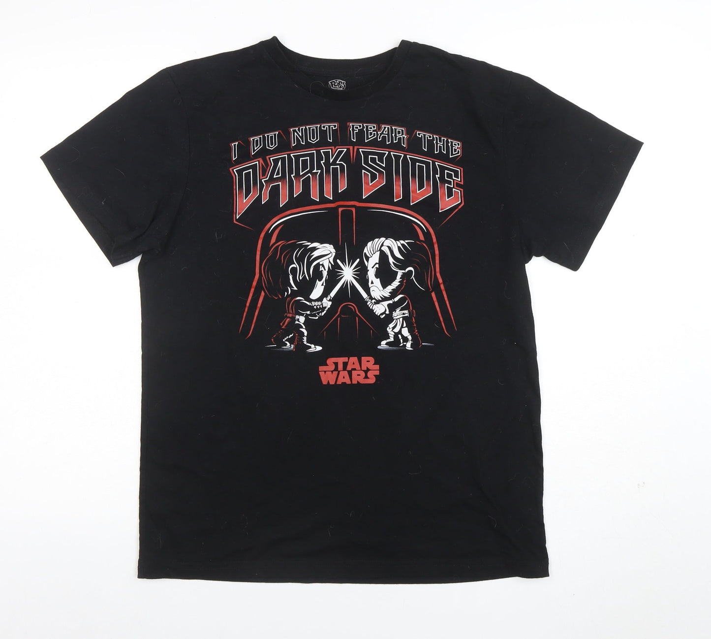 Mens UK Size M Pop! Tees Black  T-Shirt