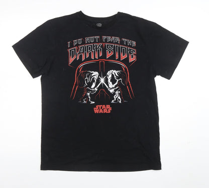 Mens UK Size M Pop! Tees Black  T-Shirt