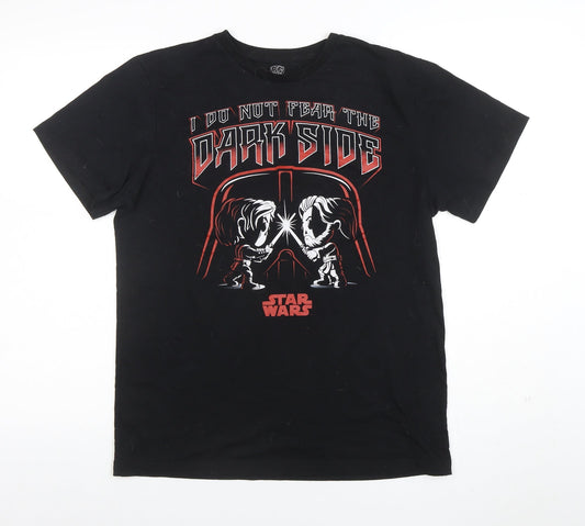 Mens UK Size M Pop! Tees Black  T-Shirt