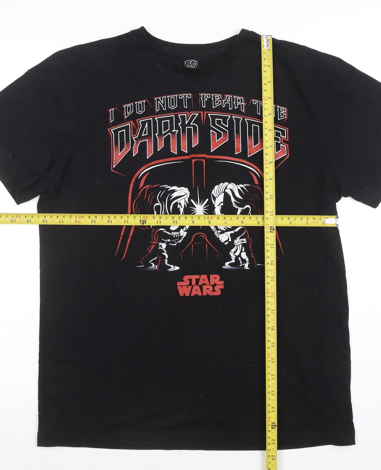 Mens UK Size M Pop! Tees Black  T-Shirt