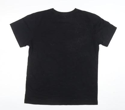 Mens UK Size M Pop! Tees Black  T-Shirt