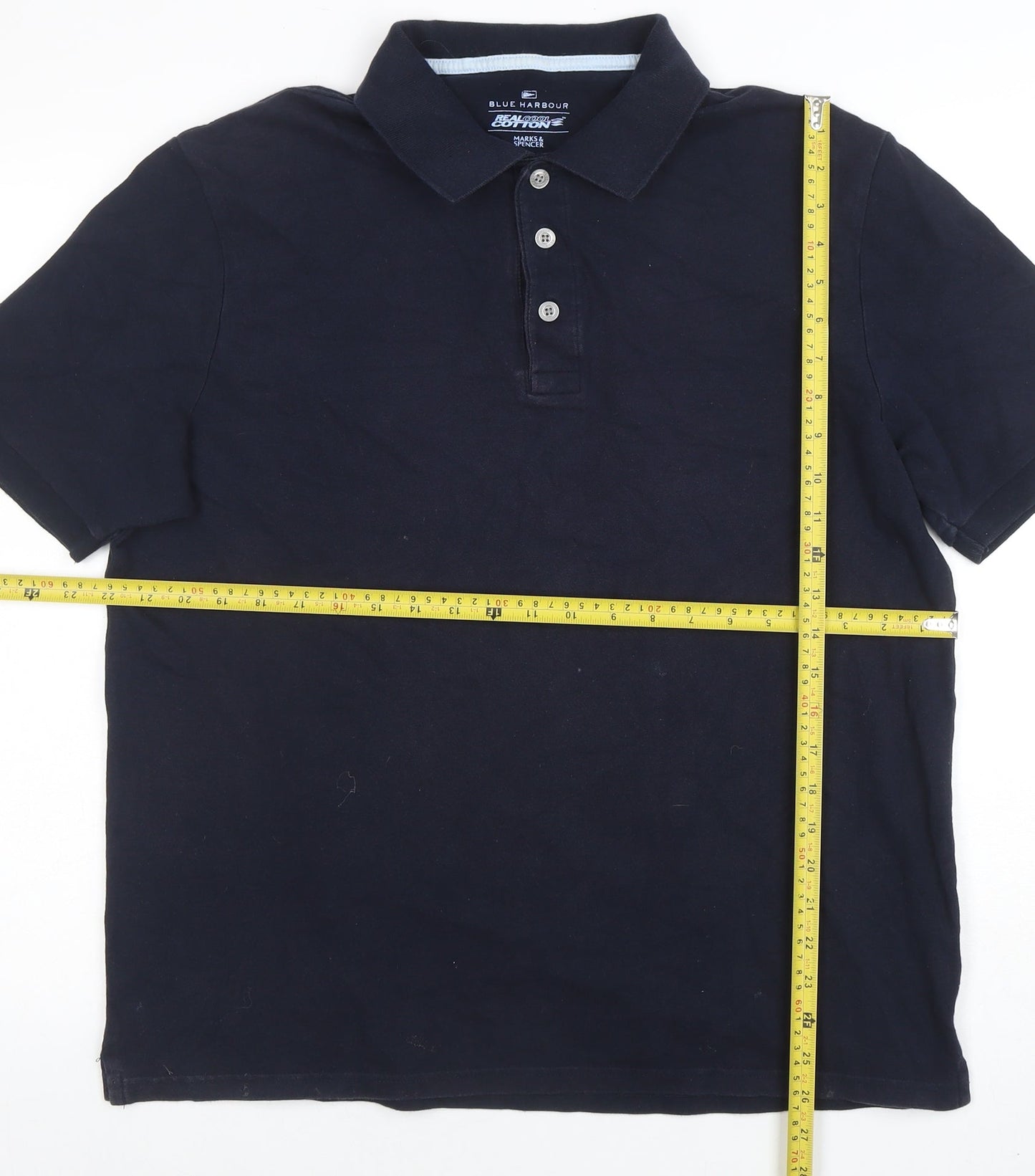 Mens UK Size L Marks and Spencer Cotton Polo Shirt