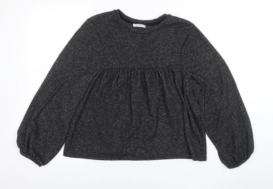 Womens UK Size 8 ZARA TRF Grey Pullover Jumper